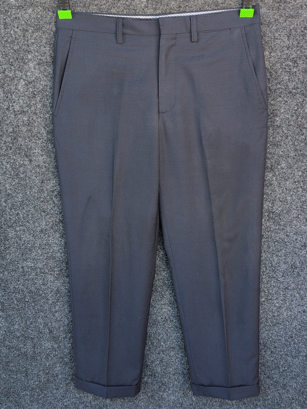 Vtg Etro Milano Dress Pants Mens 48 Blue Pleated Wool Twill Trousers Italy 34x28